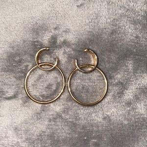 Gold earrings